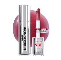 Thumbnail for Wonderskin Lip Oil Rehab Serum - Tinted Lip Oil, Hydrating, Moisturizing, and Non-Sticky Deep Red Tint Serum for Dry Lips (Honey)