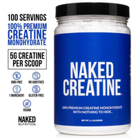 Thumbnail for NAKED Vanilla Whey Protein Powder 1LB (12 Servings) Pure Micronized Creatine Monohydrate 500g (100 Servings) – Grass-Fed; Bulk; Non-GMO; Gluten Free; Soy Free
