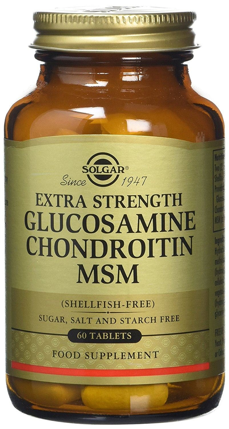 Solgar Triple Strength Glucosamine Chondroitin MSM, 60 Tablets - Promotes Healthy Joints, Supports Comfortable Movement - Shellfish Free - Gluten Free, Dairy Free - 30 Servings