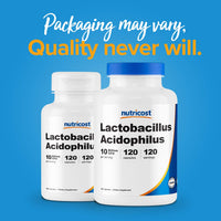 Thumbnail for Nutricost Lactobacillus Acidophilus 10 Billion CFU, 120 Vegetarian Capsules