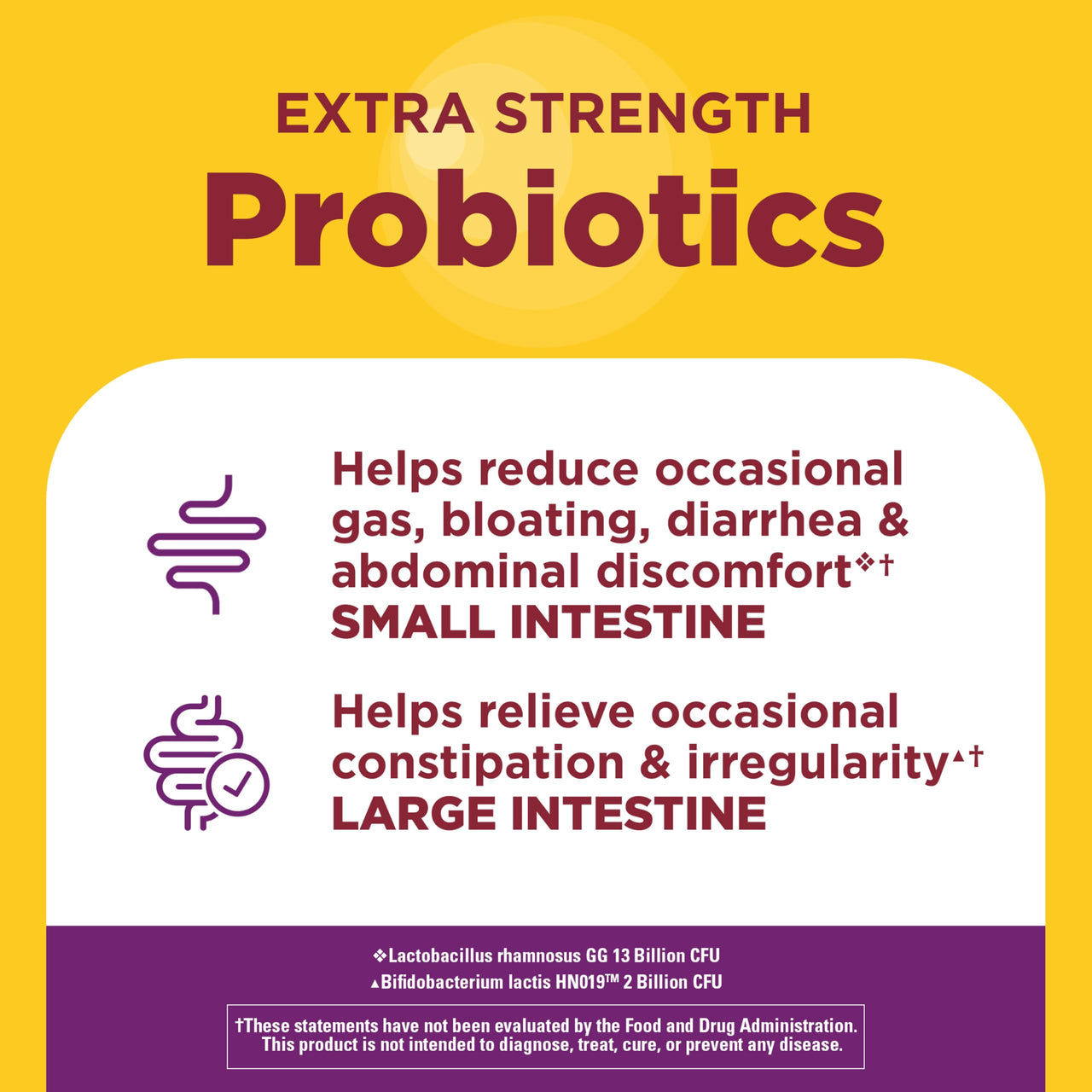 Nature Made Probiotics for Digestive Health Extra Strength 15 Billion CFU from Live Cultures, Probiotics for Women and Men, 30 Probiotic Capsules, 30 Day Supply