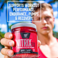 Thumbnail for BSN NITRIX 2.0, Workout Supplement, Nitric Oxide Precursors, 3g Creatine, 3g L Citrulline, L-Citrulline, Supports Workout Performance, Pumps, Muscle Recovery and Endurance, 90 Tablets, 30 Servings