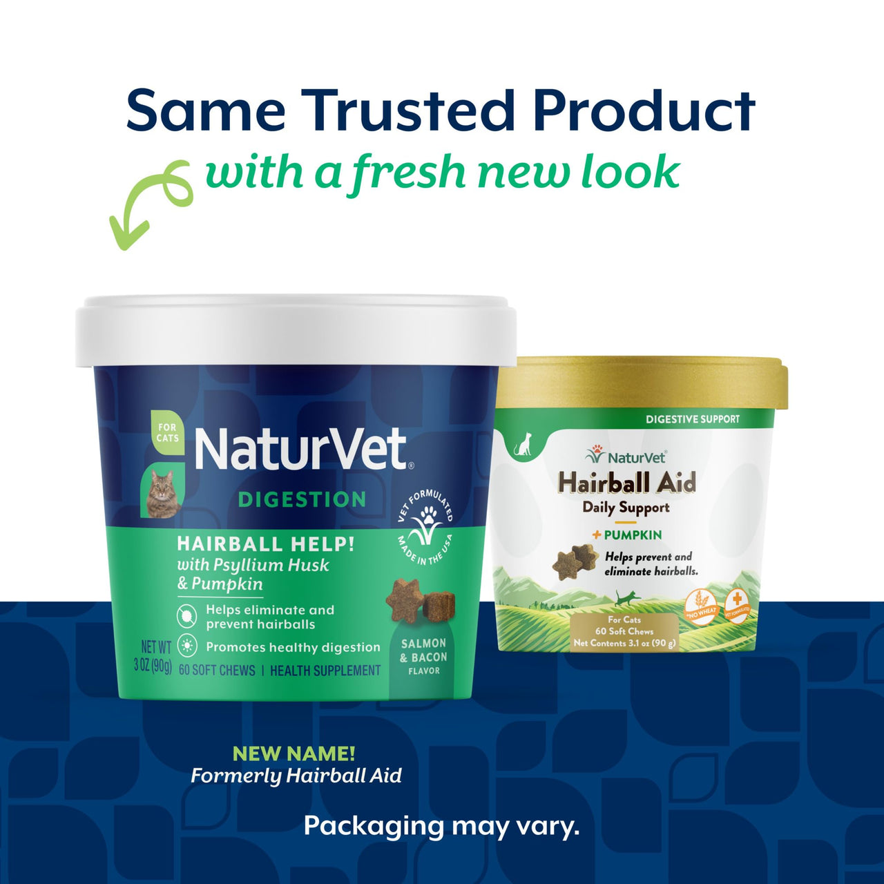 NaturVet – Hairball Aid Supplement for Cats - Plus Pumpkin – Helps Eliminate & Prevent Hairballs – 60 Soft Chews