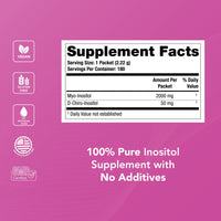 Thumbnail for Theralogix Ovasitol Inositol Powder Packets - 90-Day Supply - Myo-Inositol & D-Chiro Inositol for Hormone Balance & Ovarian Function Support* - NSF Certified - 180 Packets