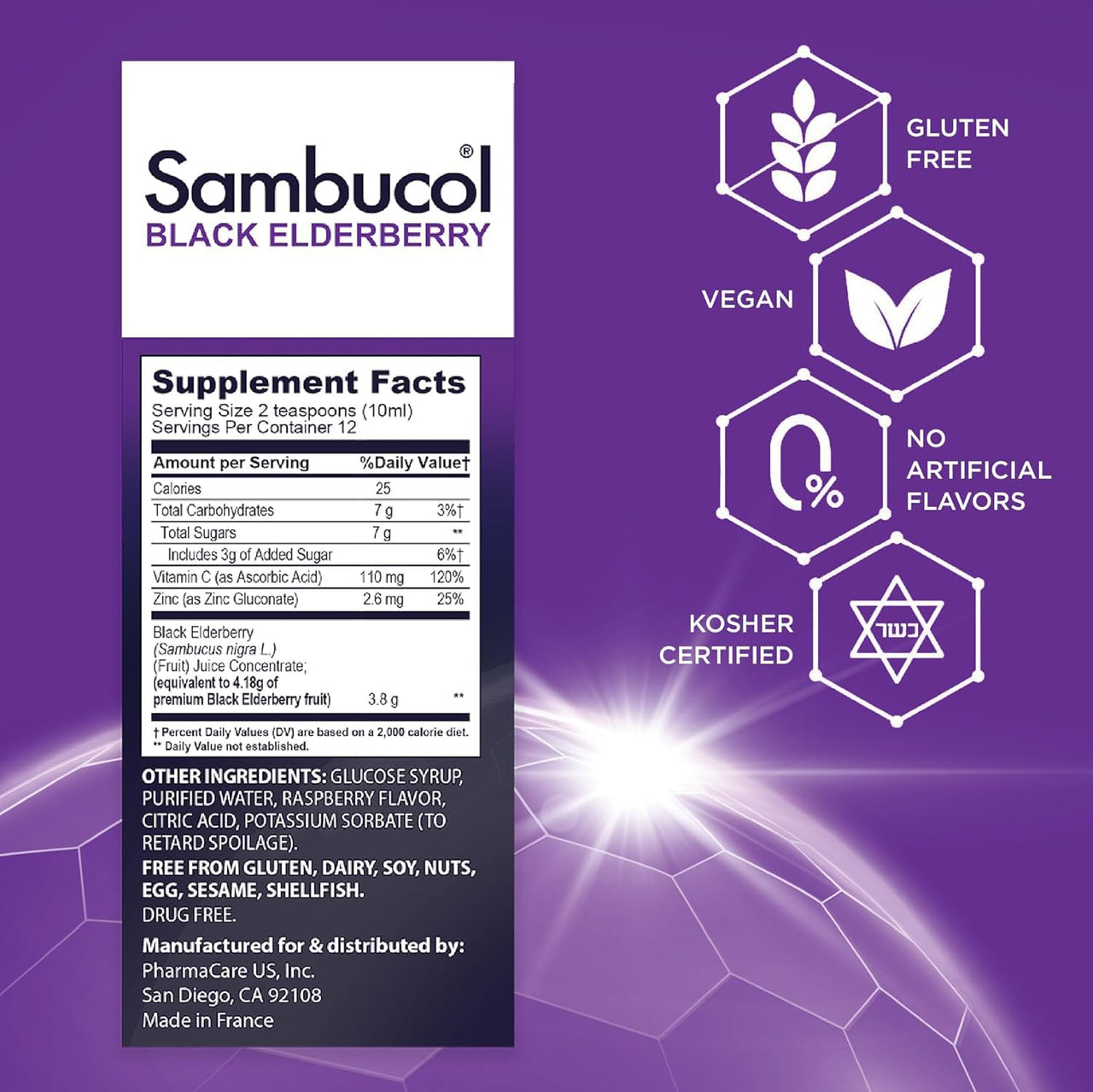 Sambucol Black Elderberry Syrup Original Formula, 7.8 Ounce Bottle