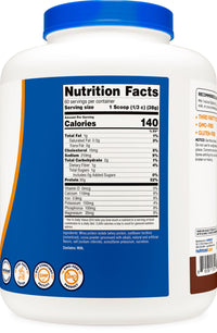 Thumbnail for Nutricost Whey Protein Isolate Powder (Milk Chocolate) 5LBS