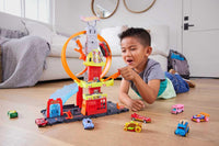 Thumbnail for Hot Wheels City Super Loop Fire Station Playset & 1 Toy Car