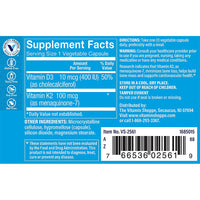 Thumbnail for The Vitamin Shoppe Vitamin K2 MK-7 100 MCG - Bone Density & Arterial Health | Menaquinone-7 | 60 Capsules | Vegan
