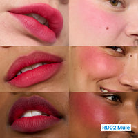 Thumbnail for fwee Blurry Pudding Pot + Keychain SET | Airbrushed Blush & Lip, Buildable Pigment, Long-lasting, Lightweight, Easy to Blend, Natural Soft Matte Finish Makeup â€“ Mule (Pink Red) | 0.17 oz