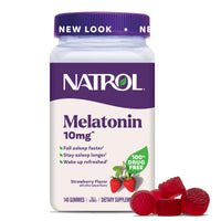 Thumbnail for Natrol Melatonin Gummies, Sleep Support for Adults, Melatonin 10 mg, 140 Strawberry-Flavored, Up to 70 Days