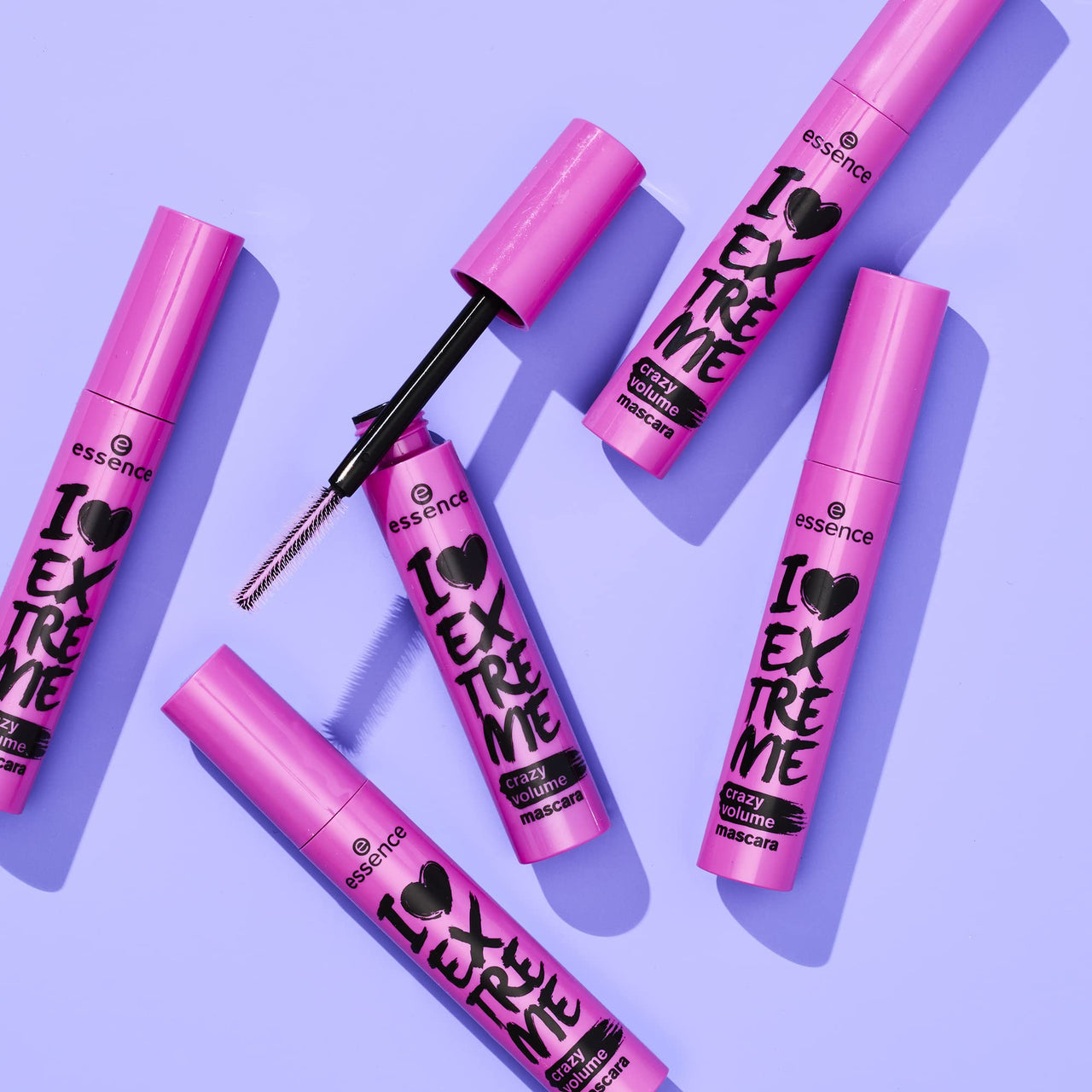 essence | I Love Extreme Crazy Volume Mascara (Pack of 3) | Vegan & Cruelty Free | Free From Parabens-Fragrance, Alcohol & Microplastic Particles