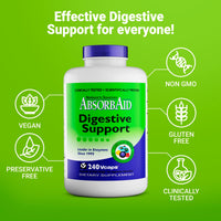 Thumbnail for AbsorbAid Digestive Enzymes 240 vCaps, Proven to Increase Vital Nutrient Absorption by up to 71%