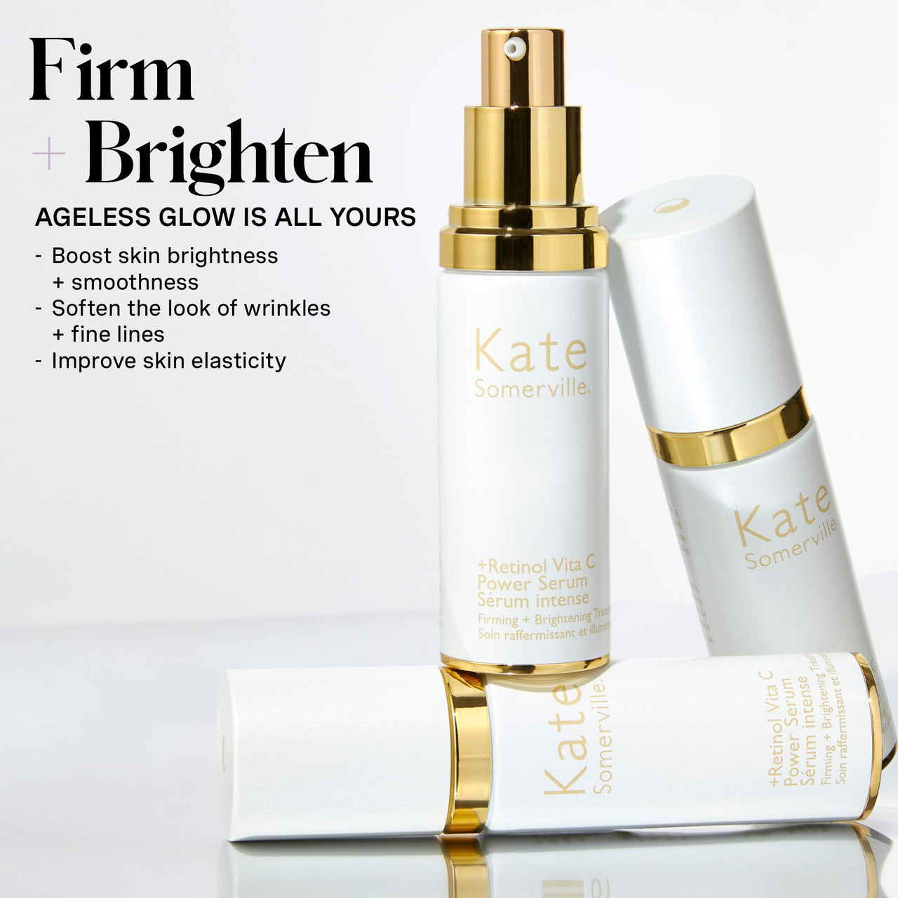 Kate Somerville Retinol Vita C Power Serum – Anti-Aging Skin Firming Treatment Clinically Proven to Brighten and Smooth Lines & Wrinkles, 1 Fl Oz