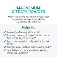 Thumbnail for Rootcology by Dr. Izabella Wentz | Magnesium Citrate Powder | 300mg Magnesium for Relaxation and Regularity Support | Natural Mixed Berry Flavor | 270g / 60 Servings