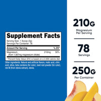 Thumbnail for Nutricost Magnesium Citrate Powder (Peach Mango, 250 Gram)