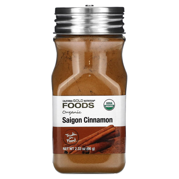 California Gold Nutrition Foods, Organic Saigon Cinnamon, 2.33 oz (66 g)