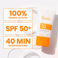 Thumbnail for Avene Mineral Sunscreen Multi-Defense Fluid Tinted SPF 50+, Clean Formula Sunscreen for Sensitive Skin, Sheer, Water Resistant, Non-Whitening, Antioxidant Protection, 1.7 Fl Oz