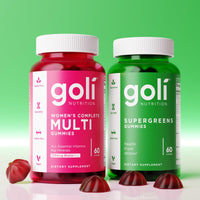 Thumbnail for Goli Supergreens Gummies with Probiotics - Artichoke Leaf Extract, Spirulina, Kale, Vitamins A, B6, B12 - Vegan, Gluten-Free, Non-GMO