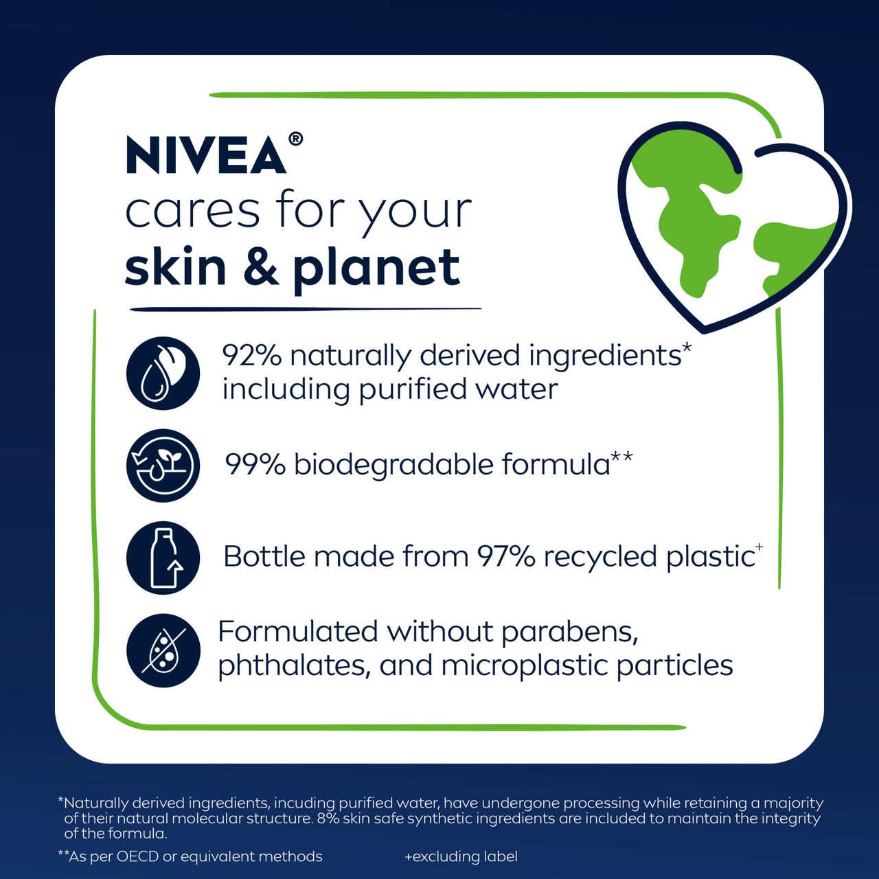 NIVEA Men Active Clean Body Wash with Natural Charcoal for Normal to Oily Skin, 3-in-1 Charcoal Body Wash, Face and Hair, Draws Out Dirt and Impurities, 16.9 Fl Oz Bottle, Pack of 3