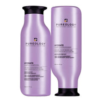 Thumbnail for Pureology Hydrate Shampoo & Conditioner Set - For Dry or Color-Treated Hair, Intense Hydration & Softness, With Rose Extract & Green Tea, Vegan & Sulfate-Free, 9 Fl Oz