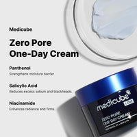 Thumbnail for Medicube Zero Pore One-Day Cream 1.69 fl.oz - Visibly Smaller Pores, Controls Excess Oil - Pore Refining Cream with Panthenol, Salicylic Acid, and Niacinamide - Korean Skincare