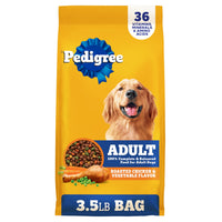 Thumbnail for Pedigree Adult Dry Dog Food, Complete Nutrition, Roasted Chicken & Vegetable Flavor, 3.5 lb. Bag