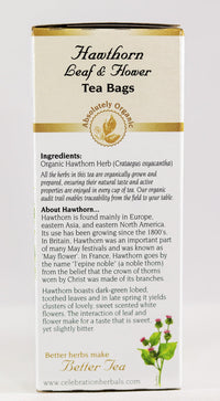 Thumbnail for CELEBRATION HERBALS Hawthorn Leaf & Flower Organic 24 Bag, 0.02 Pound