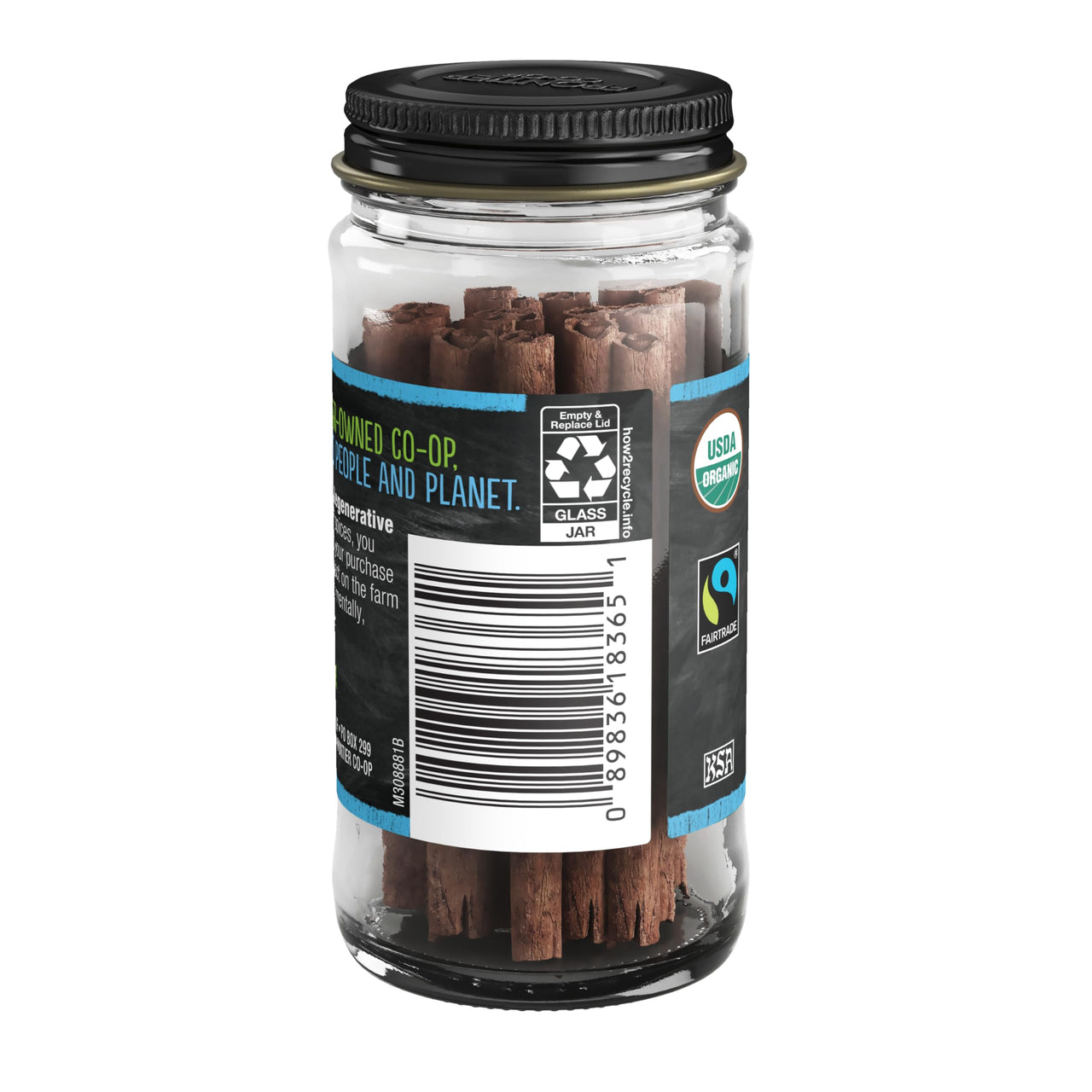Frontier Co-op Regenerative Organic Certified Ceylon Cinnamon Sticks, 0.6 oz - Fairtrade, Organic "True Cinnamon"