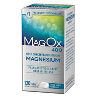 Thumbnail for Mag-Ox Magnesium Supplement, Pharmaceutical Grade Magnesium Oxide 483mg, Most Concentrated Form of Magnesium, 120 Tablets
