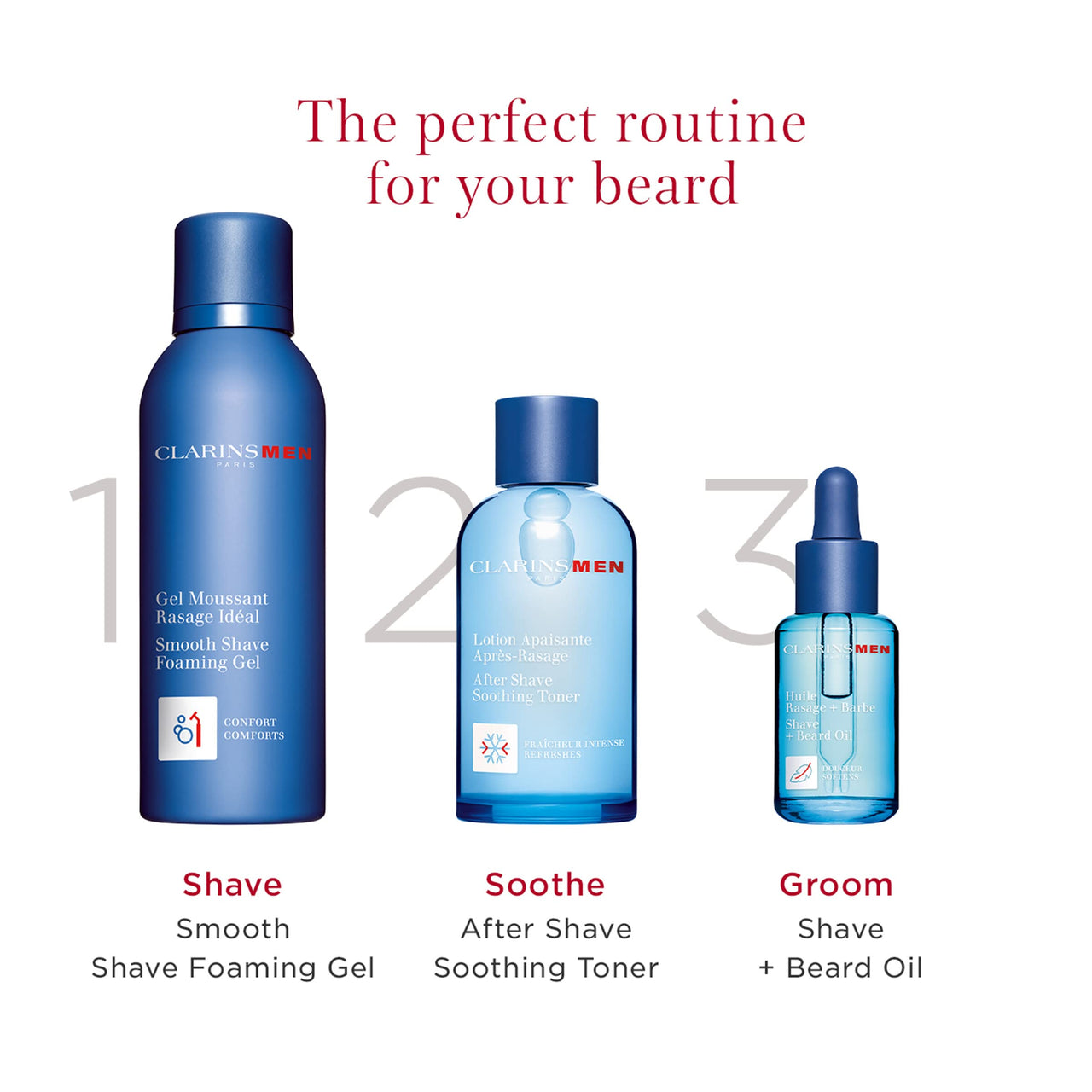 CLARINSMEN Smooth Shave Foaming Gel | Moisturizing Shave Gel for Men| Soothes and Softens| Energizes Skin| Conditions Beard Hair | Helps Protect Against Irritation and Razor Burn | 5.0 Ounces