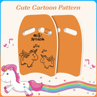 Thumbnail for HeySplash Swim Kickboard for Kids, Swimming Training Kickboard, Cute Pattern Swim Training Aid for Children, Pool Exercise Equipments for Beginning Swimmers Safety Swim Board Auxiliary, Orange