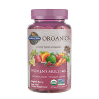 Thumbnail for Garden of Life Organics Women 40+ Gummy Vitamins - Berry - Certified Organic, Non-GMO, Vegan, Kosher Complete Multi - Methyl B12, C & D3 - Gluten, Soy & Dairy Free, 120 Real Fruit Gummies