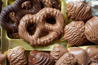 Thumbnail for Chocolate Gift Basket, Candy Food Gifts Arrangement Platter, Gourmet Snack Box, Holiday Present Idea, Corporate, Employee Appreciation, Him & Her, Men Women Sympathy Family Parties & Get Well- Bonnie & Pop