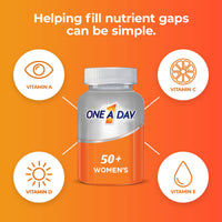 Thumbnail for One A Day Women’s 50+ Multivitamins, Supplement with Vitamin A, Vitamin C, Vitamin D, Vitamin E and Zinc for Immune Health Support, Calcium & More, 175 Count