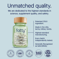 Thumbnail for Fatty15 C15:0 Pentadecanoic Acid Supplement The Longevity Nutrient - 90 Vegan Capsules - 3X Cellular Benefits of Fish Oil EPA Omega 3 Supplements - Liver Support & Mitochondrial Health