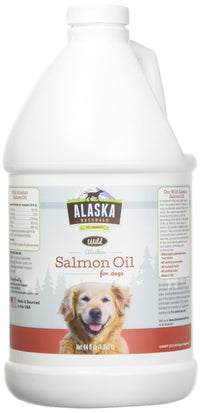 Thumbnail for Alaska Naturals Wild Alaskan Salmon Fish Oil Supplement for Dogs Skin and Coat with EPA DHA Omega 3 Fatty Acids Liquid Food Topper 64 oz. Pump