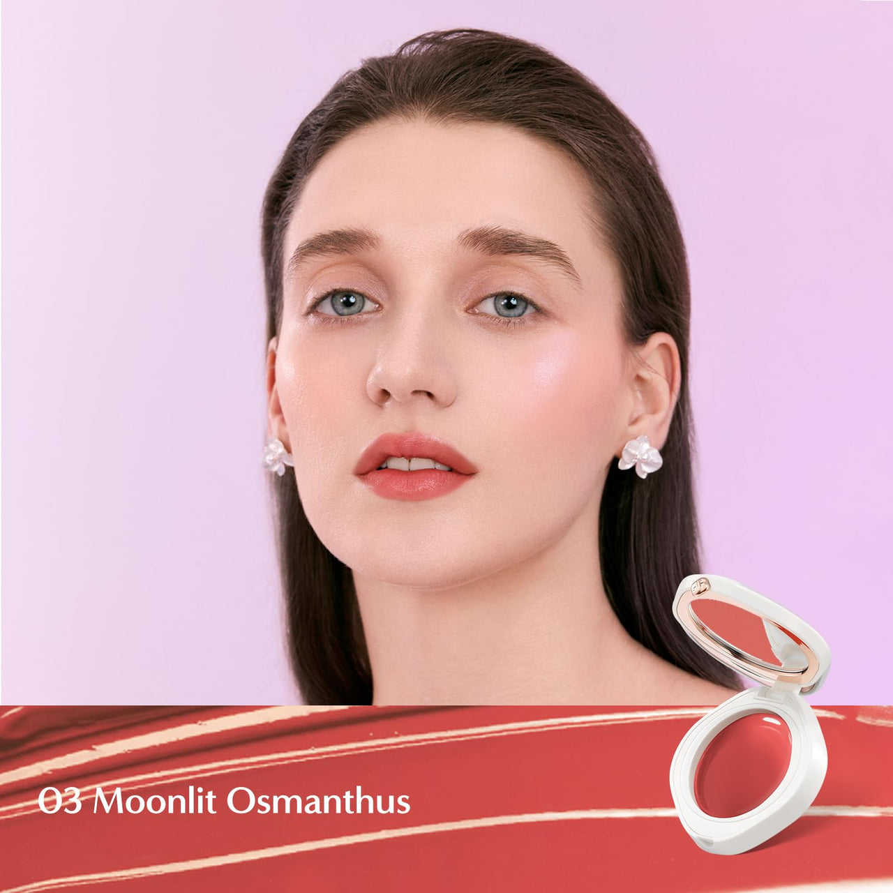 FLORASIS Dewy Touch Tinted Lip Balm Lip Mask Lip Balms for Dry Lips (03 Moonlit Osmanthus, 1 Count)