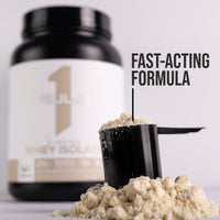 Thumbnail for Rule 1 Naturally Flavored R1 Protein Whey Isolate - Clean Formula with 25g Protein & 6g BCAA Exclusively Isolated & Hydrolyzed Sources for Workout Recovery (4.3 Pounds, Dark Chocolate)