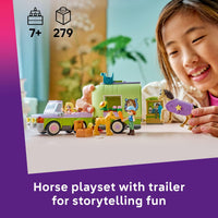 Thumbnail for LEGO Friends Horse & Baby Foal Trailer Building Toy for Girls & Boys - Pretend Play Set for Kids, Ages 7+ - W/Autumn & Matilde Minidolls, Toy Animals, & Accessories - Gift Idea for Birthdays - 42695