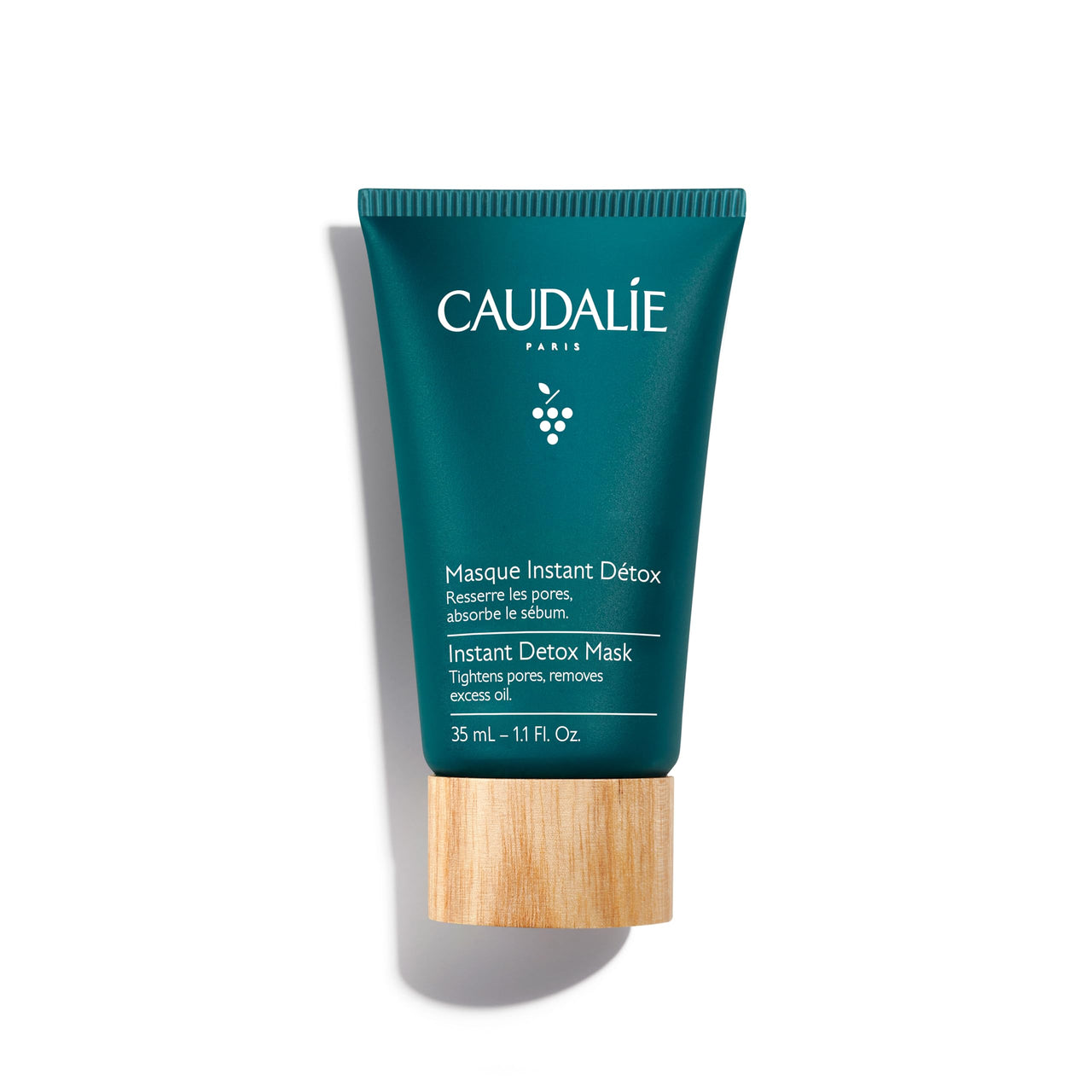 Caudalie Instant Detox Mask, Pore Minimizing Clay Mask, Visibly Eliminates Excess Sebum and Visibly Tightens Pores in as Little as 10 Minutes, 1.1 Fl Oz