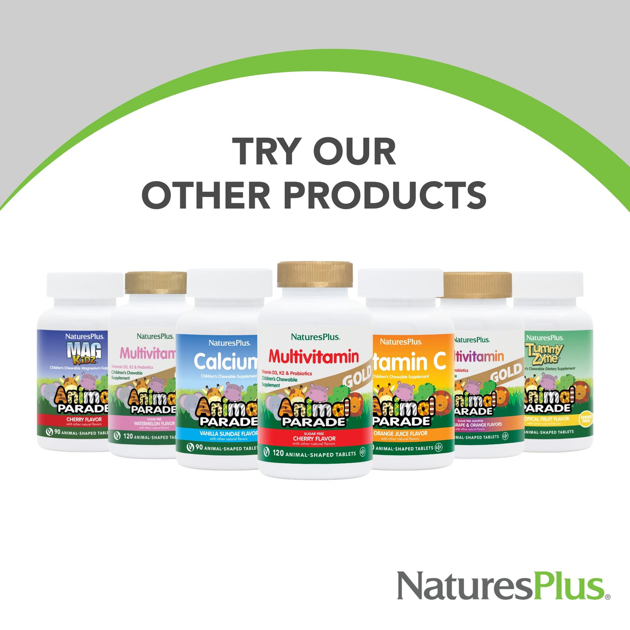 NaturesPlus Animal Parade Tooth Fairy Children's Chewables - Natural Vanilla Flavor - 90 Animal-Shaped Tablets - Dental Health Supplement - Vegetarian, Gluten Free - 45 Servings