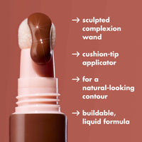 Thumbnail for e.l.f. Halo Glow Contour Beauty Wand, Liquid Contour Wand For A Naturally Sculpted Look, Buildable Formula, Vegan & Cruelty-free, Medium/Tan
