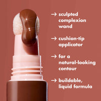 Thumbnail for e.l.f. Halo Glow Contour Beauty Wand, Liquid Contour Wand For A Naturally Sculpted Look, Buildable Formula, Vegan & Cruelty-free, Tan/Deep