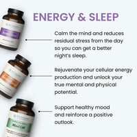Thumbnail for The Wellness Company Elevated Energy | 120 Capsules (2 Month Supply) | Natural Energy Booster with Herbal Extracts | Non-GMO, Vegan, Gluten Free