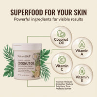 Thumbnail for NATURE WELL Hydrate & Soften Coconut Oil Moisturizing Cream for Face, Body, & Hands, Non-Greasy, Intense Hydration & Luxurious Feel, Revives Dry & Sensitive Skin, Superfood for Your Skin, 16 Oz