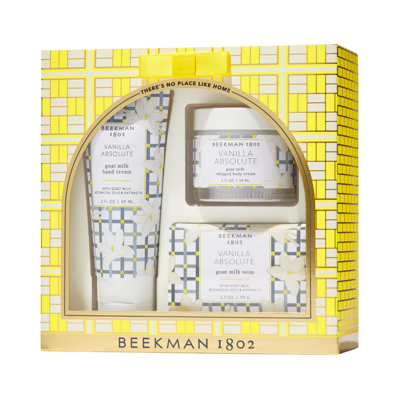 Beekman 1802 Classic Comforts Vanilla Absolute Bodycare Gift Set - Set of 3 - Scented - Cleanses, Moisturizes & Hydrates - With Lactic Acid & Shea Butter - Good for Sensitive Skin - Cruelty Free