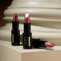 Thumbnail for LAURA GELLER NEW YORK Modern Classic Metallic Lipstick Trio - Safari Blaze, Whimsical Wine, Nifty Netural - Metallic Finish