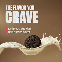 Thumbnail for Dymatize Elite 100% Whey Protein Powder, Cookies & Cream, 25g of Protein, 5.5g BCAAs, Less Than 140 Cal., Gluten Free, 3g Carb, 2g Sugar, 3g Fat (25 Servings)
