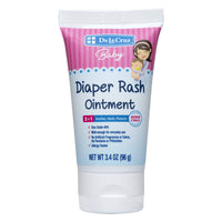 Thumbnail for De la Cruz Baby Diaper Rash Cream with Zinc Oxide - Maximum Strength Baby Healing Ointment to Help Soothe, Heal and Prevent Diaper Rash - 3.4 OZ