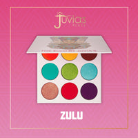 Thumbnail for Juvia's Place Palette The Zulu - Turquoise, Red, Purple, Shades of 9, Colorful, Vivid, Vibrant Palette, Pigmented Makeup Palette Color & Shine